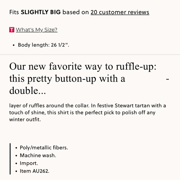 BNWT J. Crew Sleeveless ruffle-collar top in black Stewart tartan - XS - Picture 8 of 8